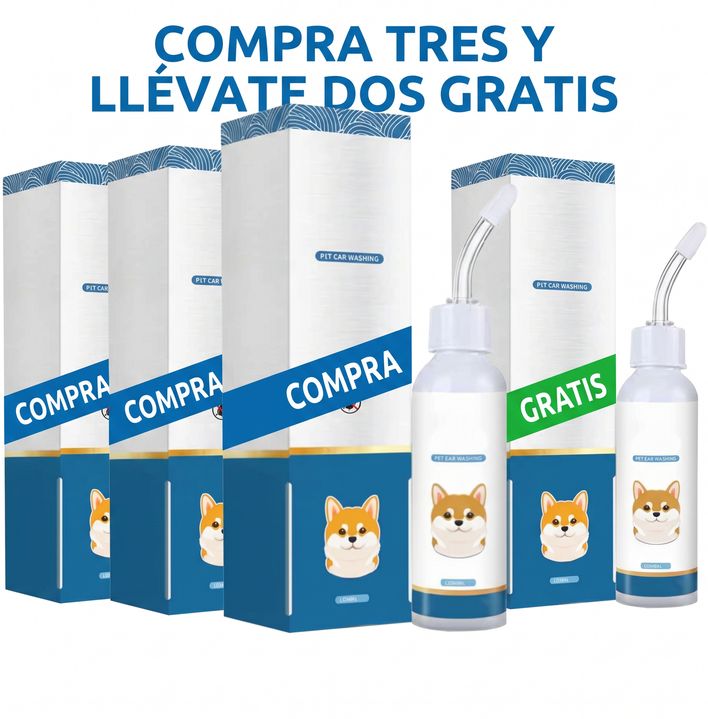 🐶🐱 Limpiador de Oídos, Alivia el Picor en Perros y Gatos