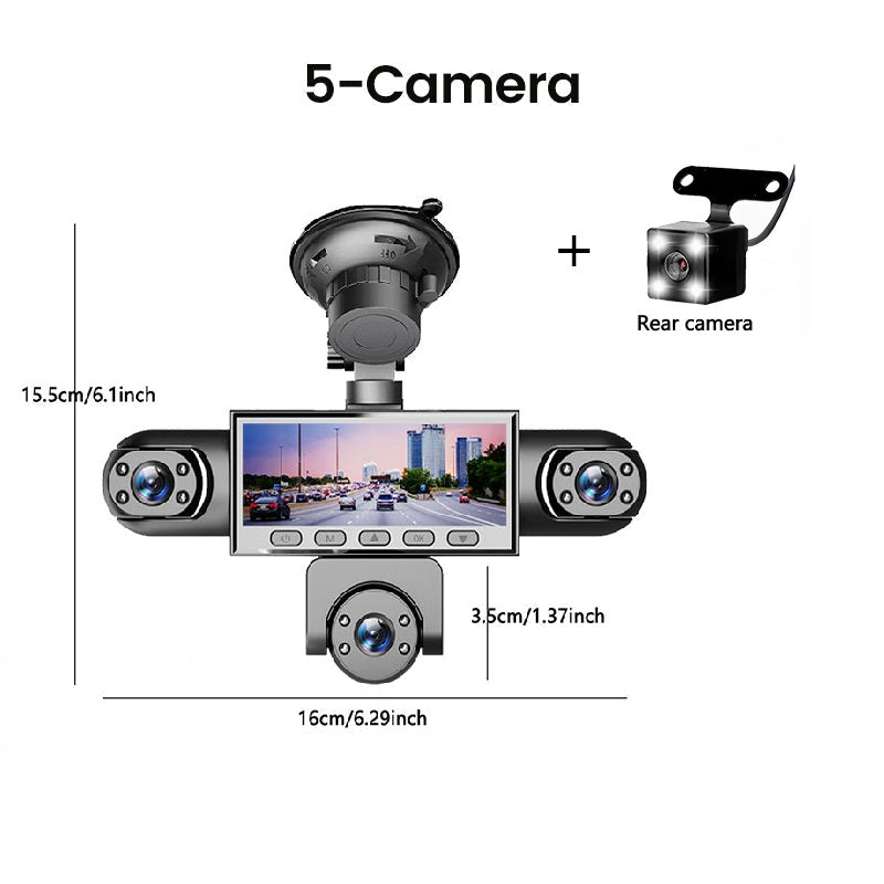 ⏳¡Oferta por Tiempo Limitado 50% de Descuento!⏰Cámara de Tablero Multi-Lente HD 1080P con Visión Nocturna 📹🚗