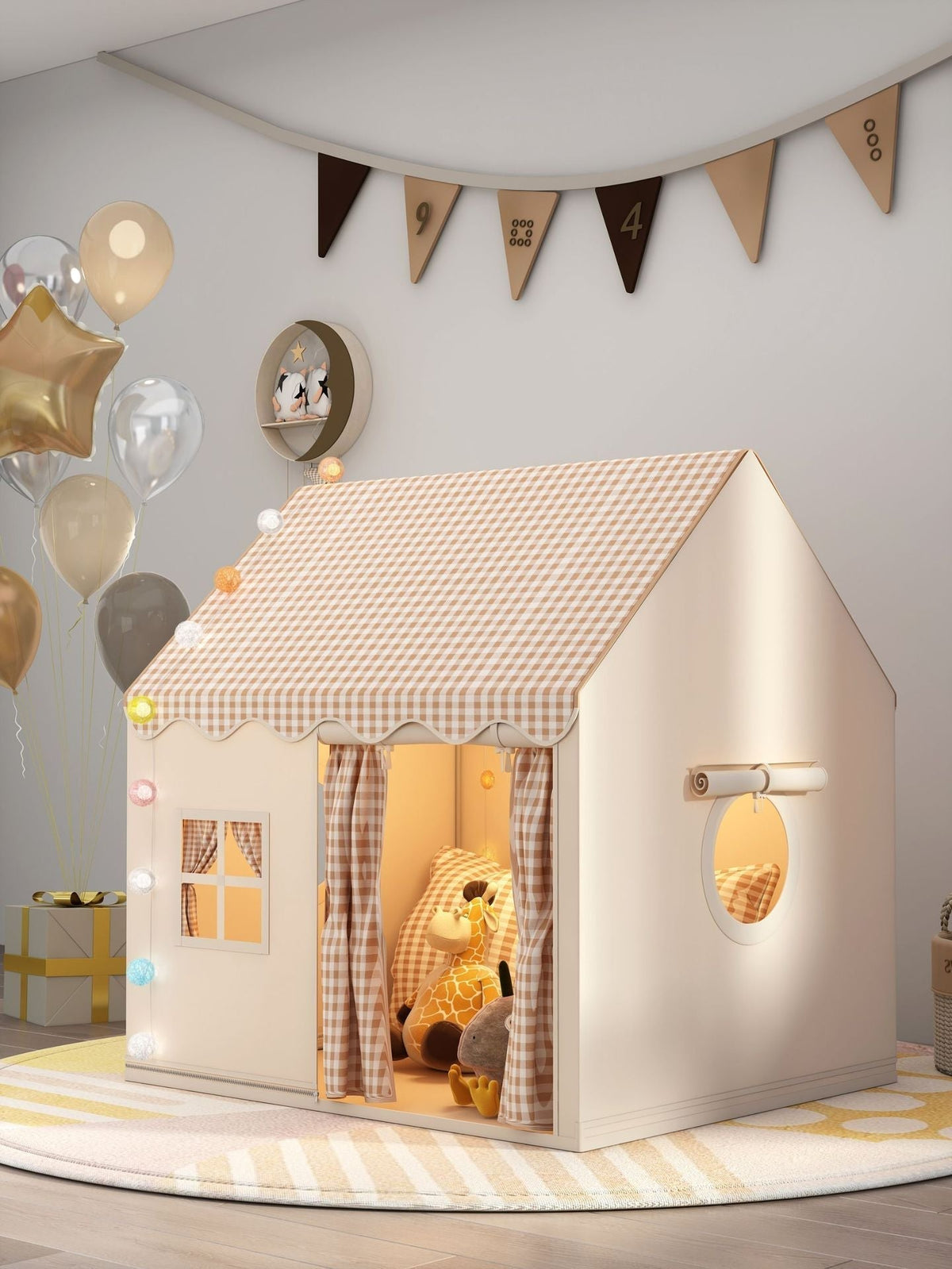 🏆 Último día 49% de descuento 🏠 Castillo de tiendas de juegos para niños ✨