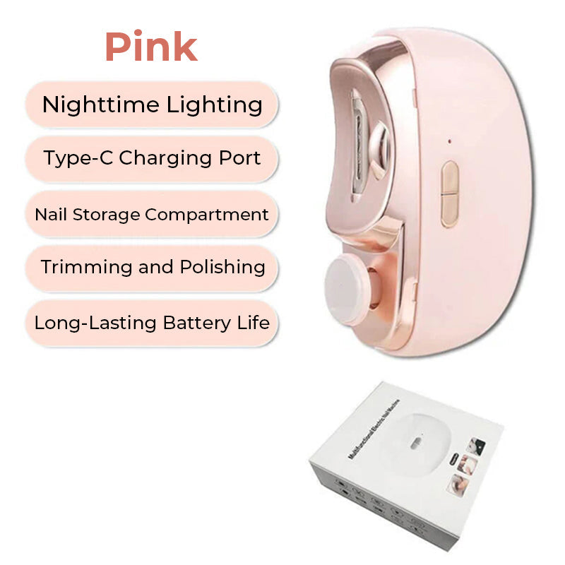 🎁 Oferta caliente 50% DE DESCUENTO🔥Cortaúñas Automática 3 en 1 con esmalte【Seguro y cómodo】