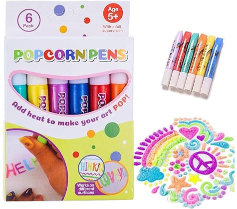 🎄🥳 ¡HOT SALE 2026! ¡MÁS DE 50.000 VENDIDOS! ✨ Rotuladores mágicos con efecto popcorn – activados por calor, crean dibujos 3D hinchados | Perfectos para manualidades infantiles
