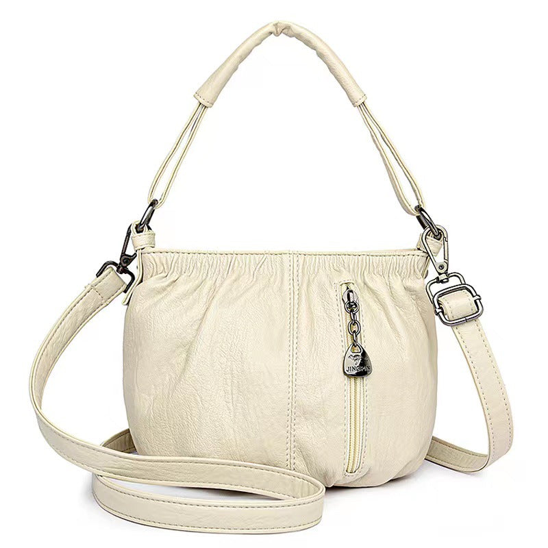 🔥Tu compañero diario: Bolso Bucket de piel suave con detalles plisados | Elegancia relajada para el día a día 🔥