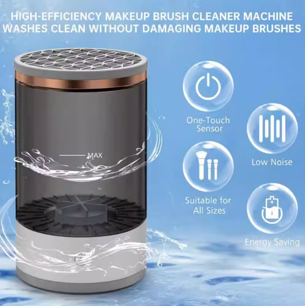 Regalo Perfecto-Limpia Brochas de Maquillaje Eléctrico Recargable