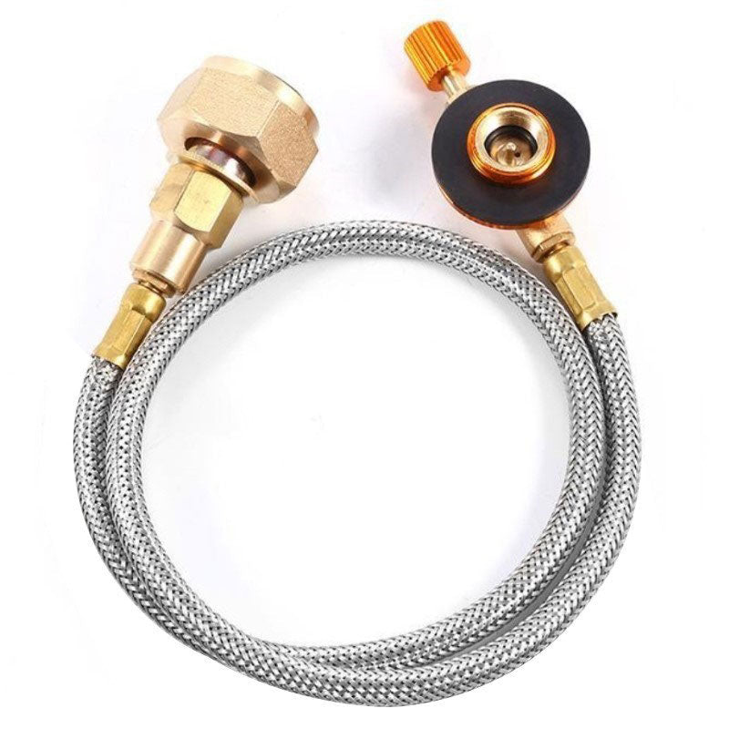 Adaptador de recarga de cilindros de gas propano para camping al aire libre