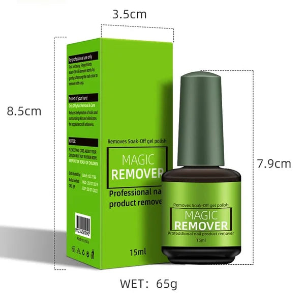 🌿🛡️ ¡50% DTO! Removedor de Gel Mágico – Acción rápida y suave con las uñas. Disuelve el esmalte en gel al instante