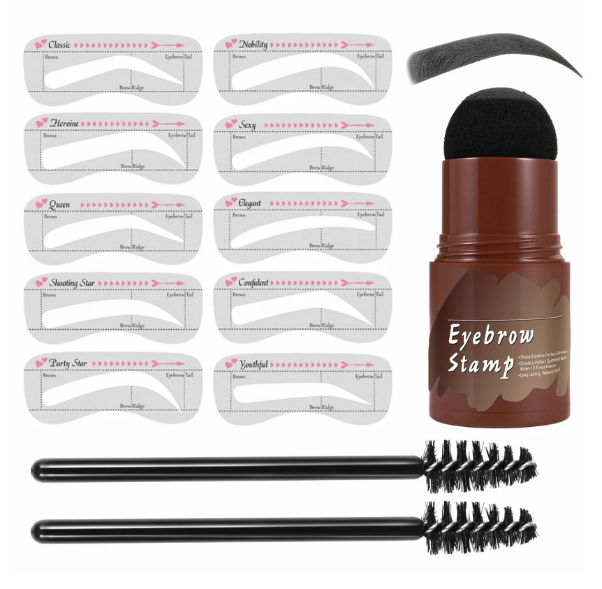 Kit de plantilla y sello para cejas perfectas | Diseño rápido y natural