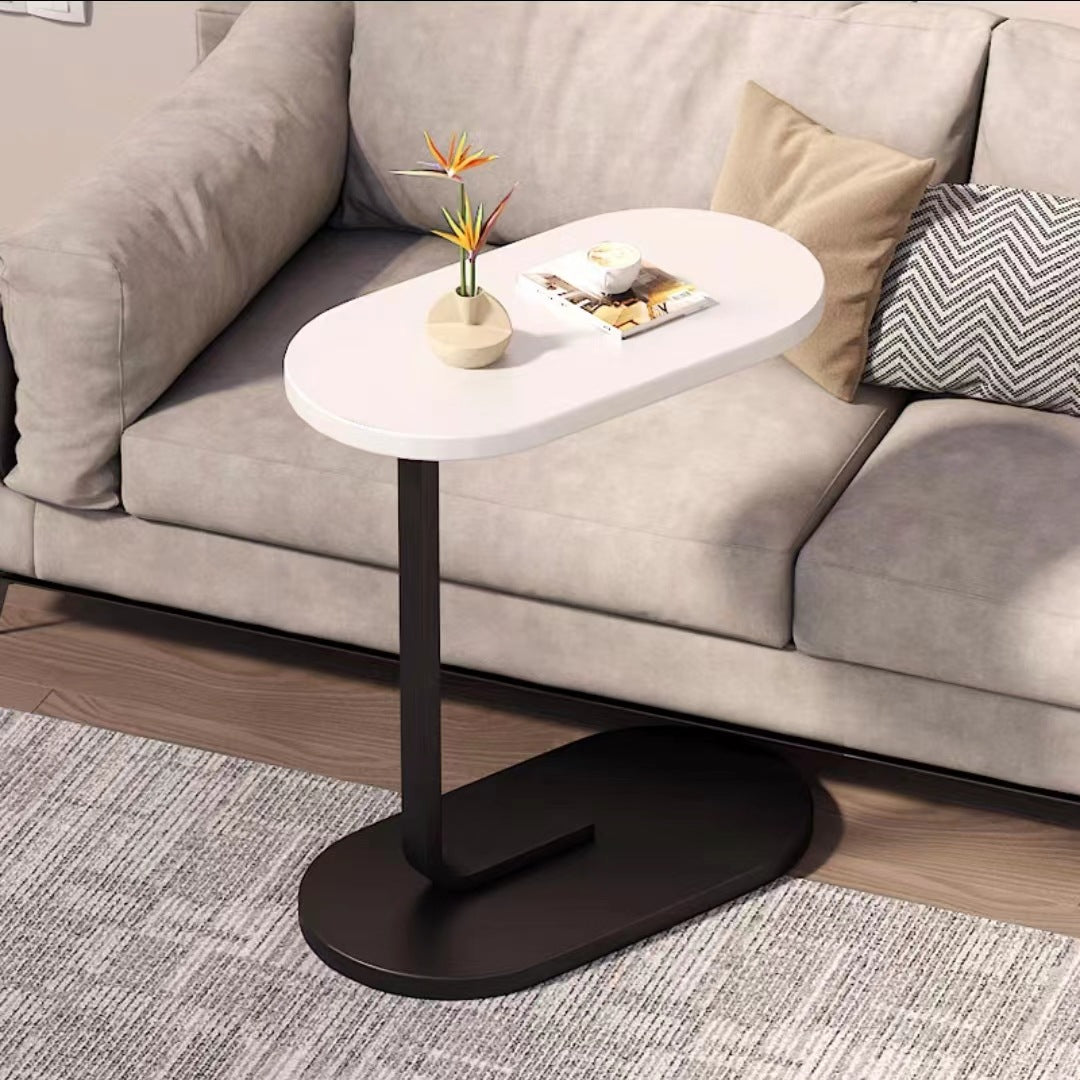 C -Shaped Nightstand End Sofa Table