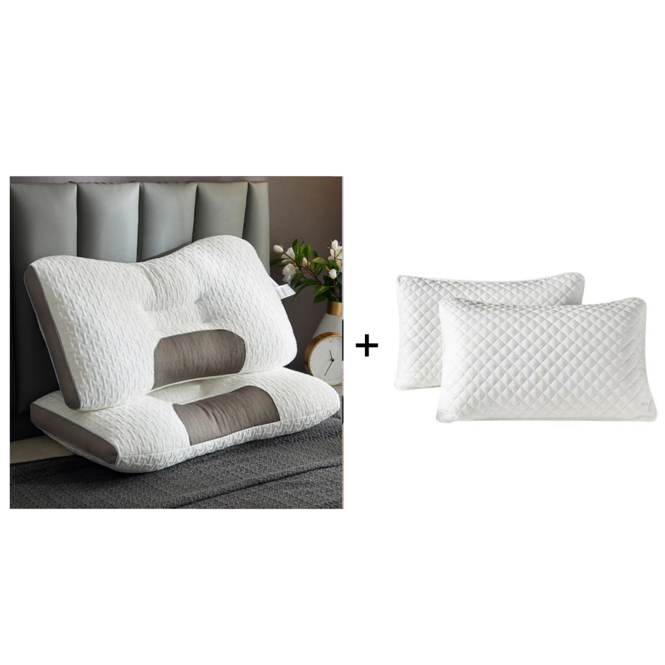 🔥🔥 Almohadas Sleep Pillow – Almohada de alta calidad con núcleo ergonómico y contorno de soporte, adecuada para un sueño suave