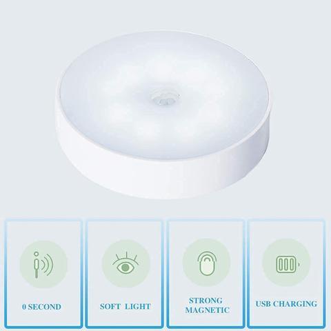 📢 ¡50 % DE DESCUENTO! 💡 Luz recargable con sensor de movimiento y soporte magnético