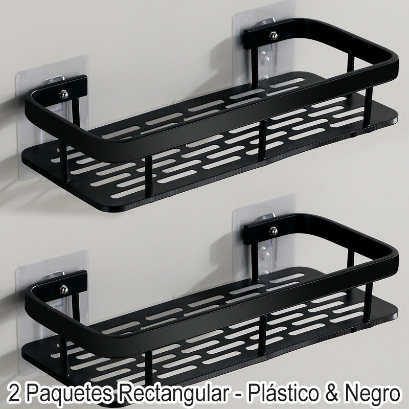 【1º en Artículos de baño】📢50% DE DESCUENTO!✨Estante de Ducha Esquinera sin Perforación con Ganchos