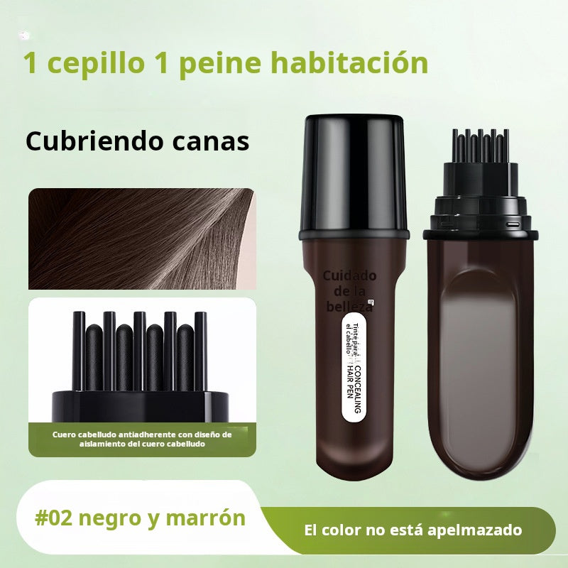 💆♀️✨ Lápiz Cubrecanas de Acción Instantánea - Cobertura Natural en 10 Segundos con Fórmula Resistente al Agua para un Look Juvenil 🌟✏️