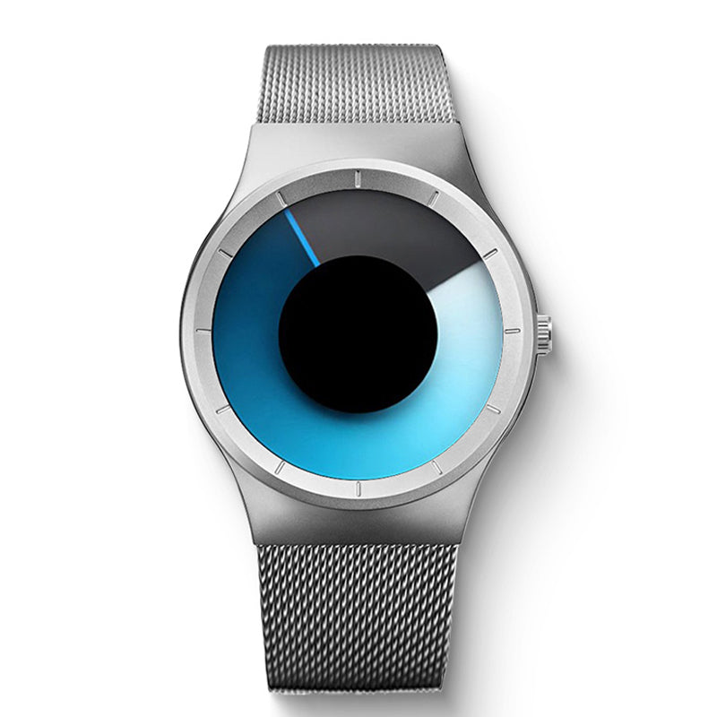 Reloj Futurista Minimalista para Hombre con Disco Giratorio