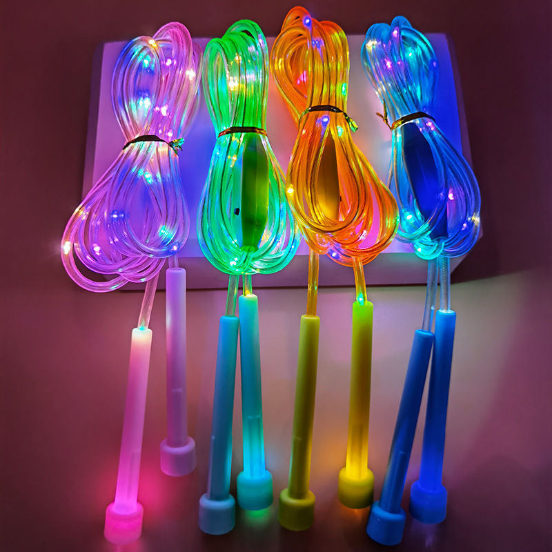 🏃♀️🌈 Cuerda de Saltar con Luz LED – Ejercicio Divertido para Niños y Niñas