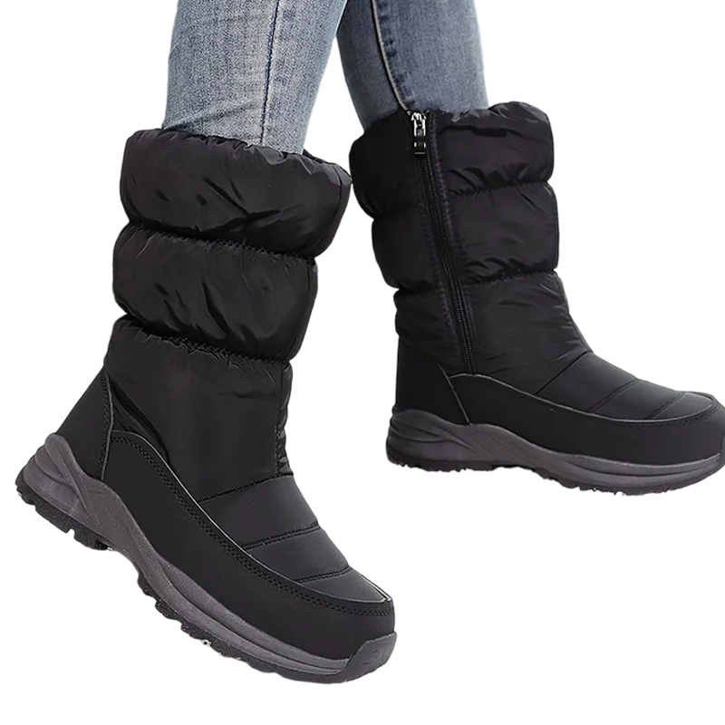 Botas de Nieve para Mujer, Invernales Térmicas con Forro Afelpado Calientito