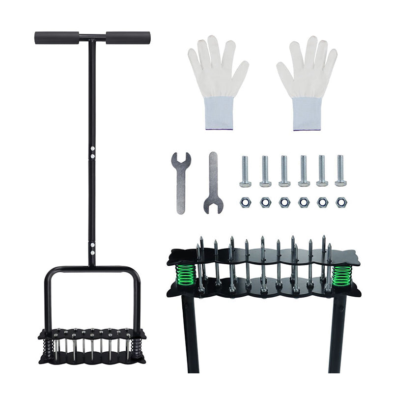 🌱 Aireador Manual de Césped ✅ Estructura de Acero al Carbono y Eyección por Resorte | Césped Más Saludable Sin Esfuerzo 🍃
