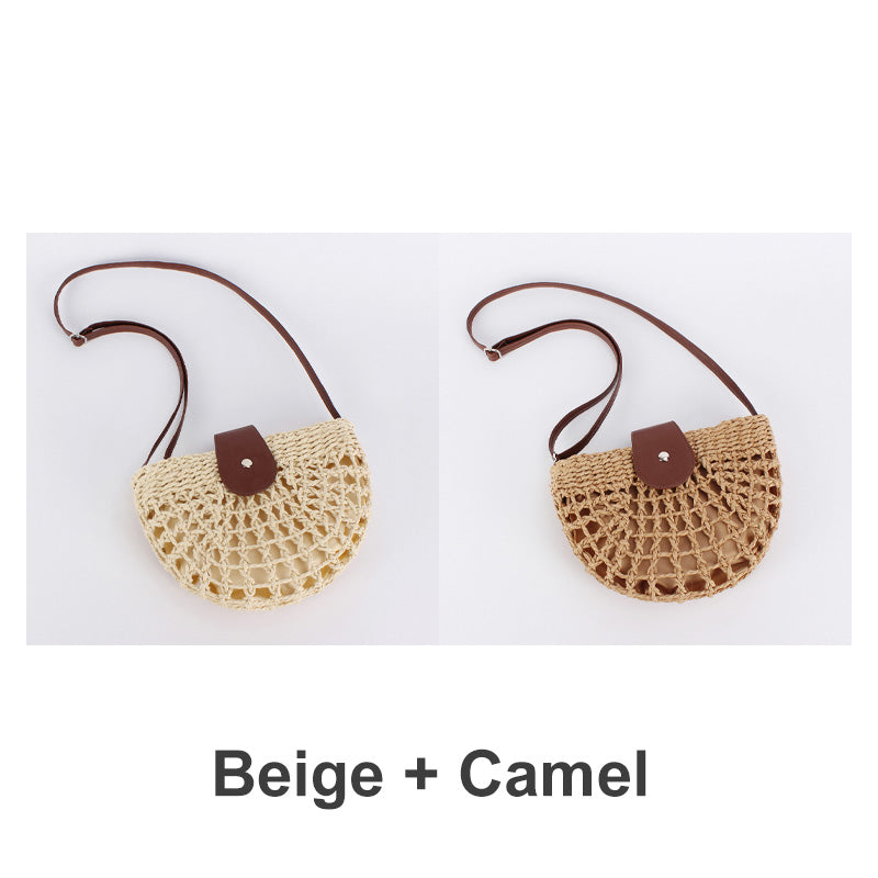 👜 ✨ ¡OFERTA POR TIEMPO LIMITADO 50% DE DESCUENTO! Bolso Crossbody Tejido Boho – Beige/Camel, Ligero y Espacioso 🏖️