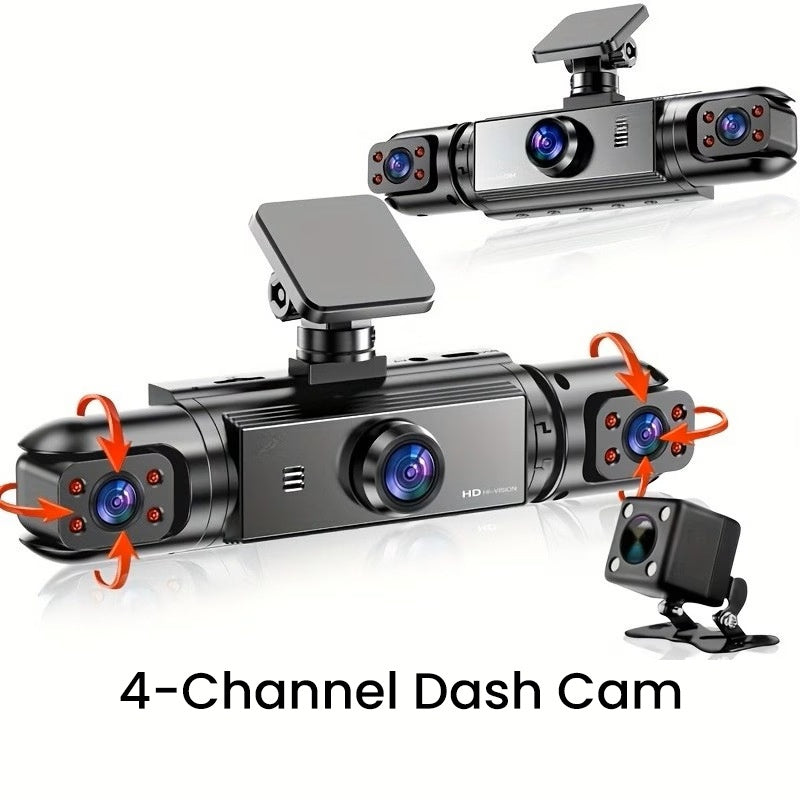 🚨🔥 ¡50% DE DESCUENTO! Protege tu coche con Dash Cam 360° 4 Cámaras – Seguridad Total en Todos los Ángulos 🚗📹
