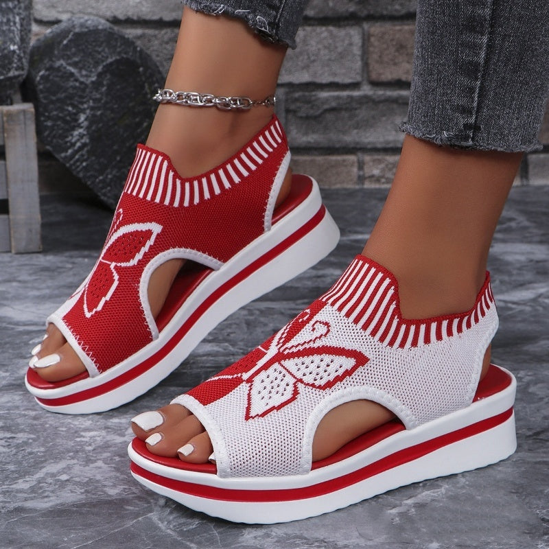 📢📢 ¡50% DTO!! ⏰ Sandalias de Plataforma con Punta Abierta para Mujer – Ligeras, Acolchadas y Perfectas para Días Soleados y Vacaciones 🌴✨