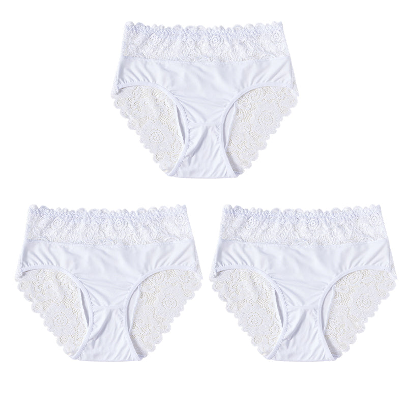 🎉 LIMITED TIME 50% OFF! 🩲 Lace Comfort Briefs – Invisible Elegance Underneath ✨