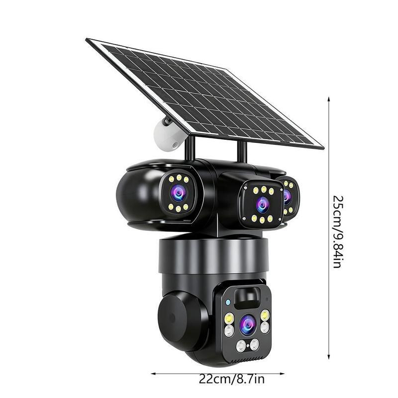 Solarbetriebene Mehrwinkel-Überwachungskamera