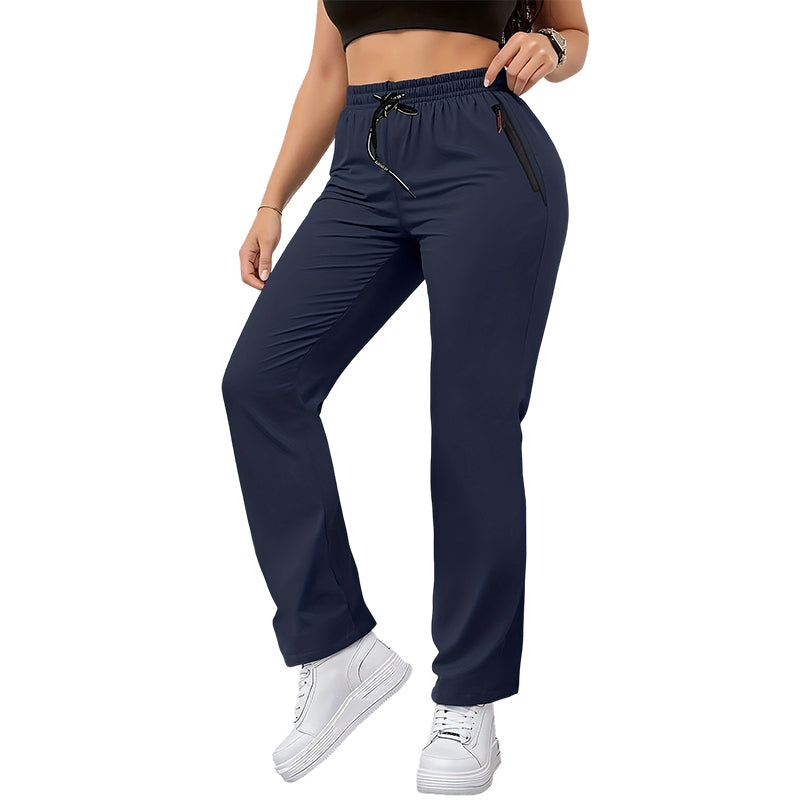 ๐ LIMITED-TIME 50% OFF! ๐ฅ Women's Lightweight High Waist Athletic Pants โ Zipper Pockets, Straight Leg, Breathable โจ