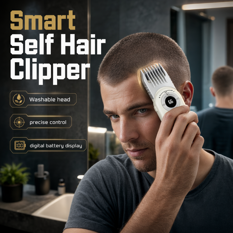 💈✂️ Recortadora de Cabello Inalámbrica – Corte Profesional en Casa, Pantalla LED y Cuchillas Lavables para un Acabado Perfecto 🔋✨