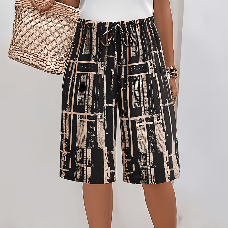 🌸LIMITED-TIME 50% OFF!⏰Women’s Retro Printed Wide Leg Shorts