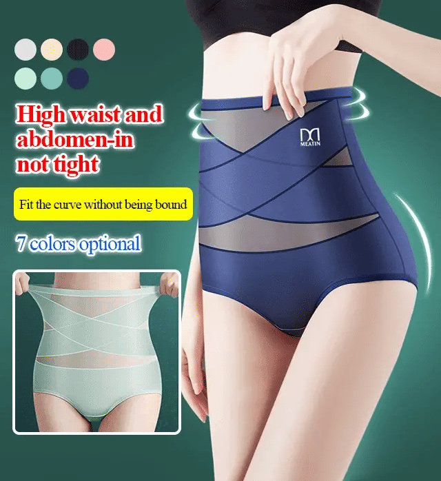 Pantalones moldeadores de seda sin tirantes Traceless Ice de talle alto