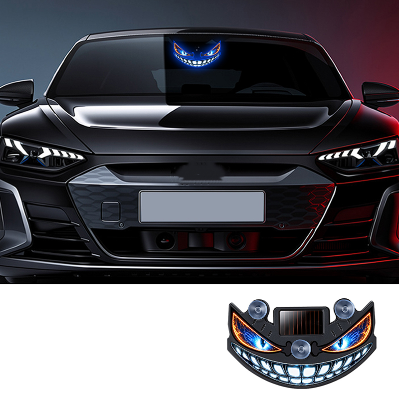 Luz de Advertencia LED Solar Ojo del Diablo para Coche