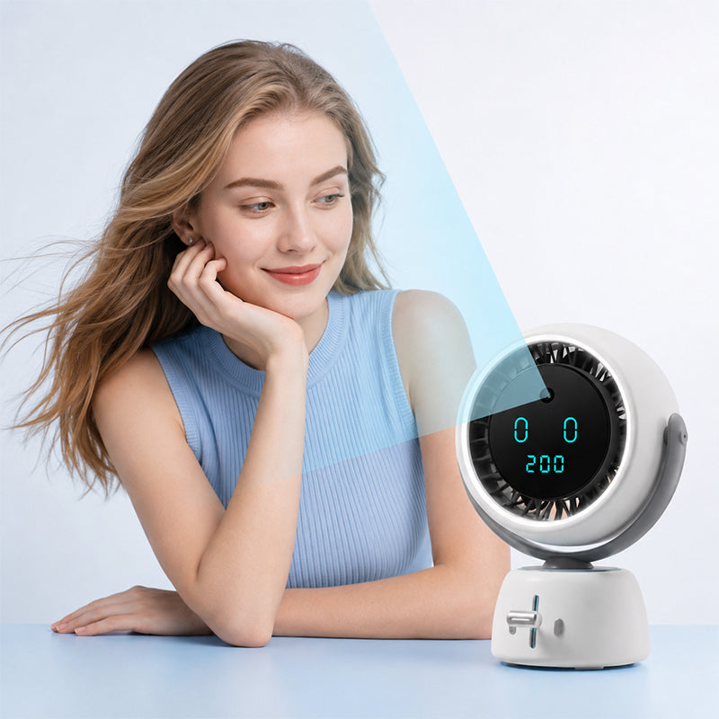 Ventilador de Escritorio Inteligente con Seguimiento Facial