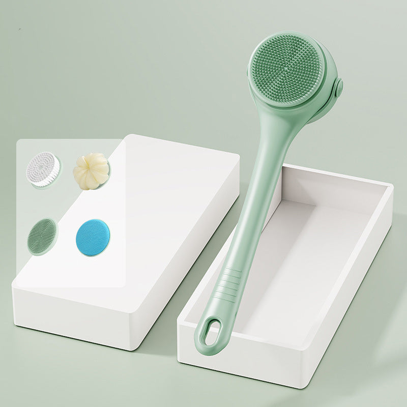 🚿 ¡50% DESCUENTO AHORA! ✨ Cepillo de Ducha Eléctrico con Mango Largo – Limpieza Corporal Fácil y Cuidado de la Piel – Como un Spa en Casa 🧖♀️