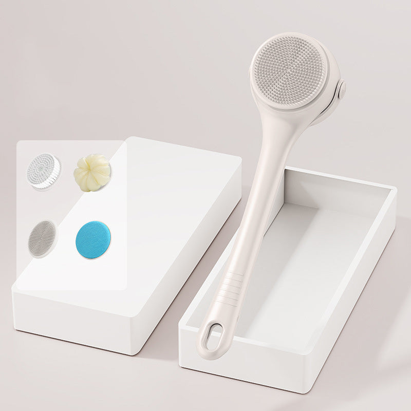 🚿 ¡50% DESCUENTO AHORA! ✨ Cepillo de Ducha Eléctrico con Mango Largo – Limpieza Corporal Fácil y Cuidado de la Piel – Como un Spa en Casa 🧖♀️