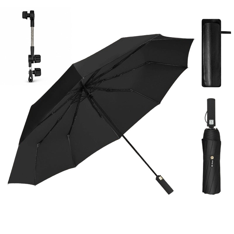 🌂 Large Automatic Umbrella – Windproof Rain & UPF 50+ Sun Protection, One-Button Open for Commuting & Outdoor Use ☀️🌧️