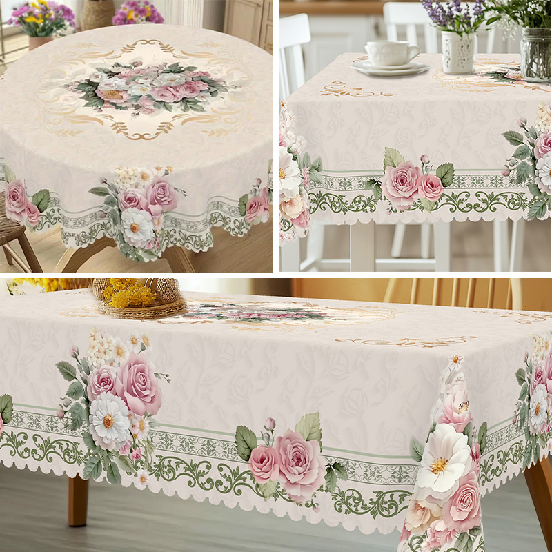 📢📢50% OFF!! ⏰Mantel Impermeable con Estampado Floral para Comedor y Fiestas