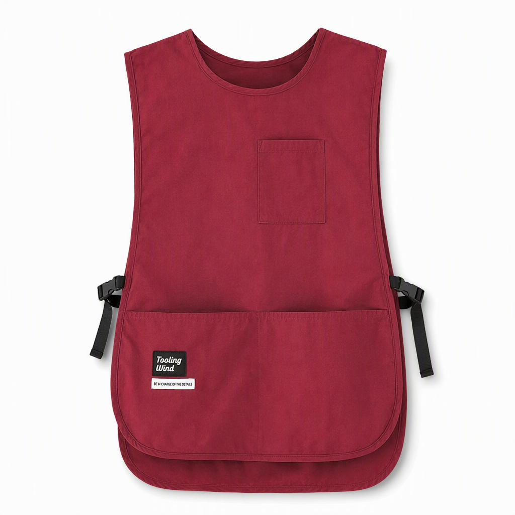 Waterproof and Oilproof Kitchen Vest Apron Breathable Sleeveless Workwear for Catering and Food Service