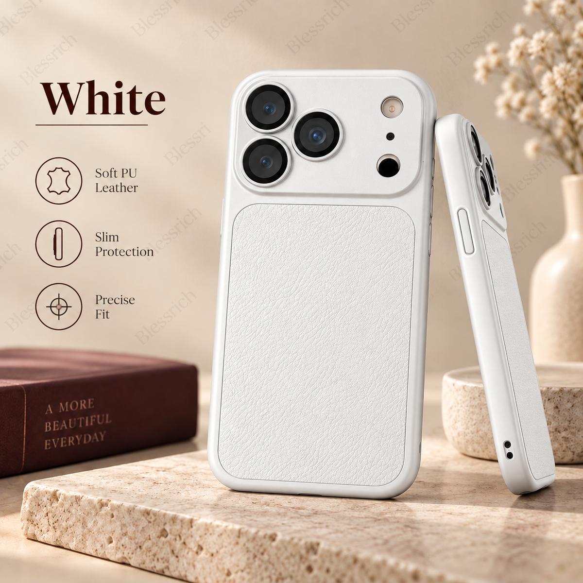 📢📢 ¡50 % de descuento! ⏰ Nuevos colores inspirados en el iPhone 18. Funda de piel sintética suave y elegante 💎 | Tacto prémium ✨