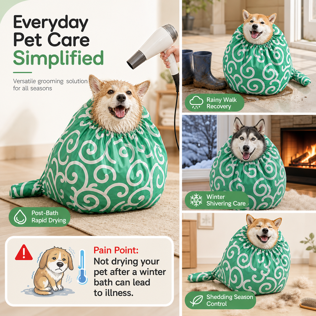 Bolsa de secado para perros y gatos