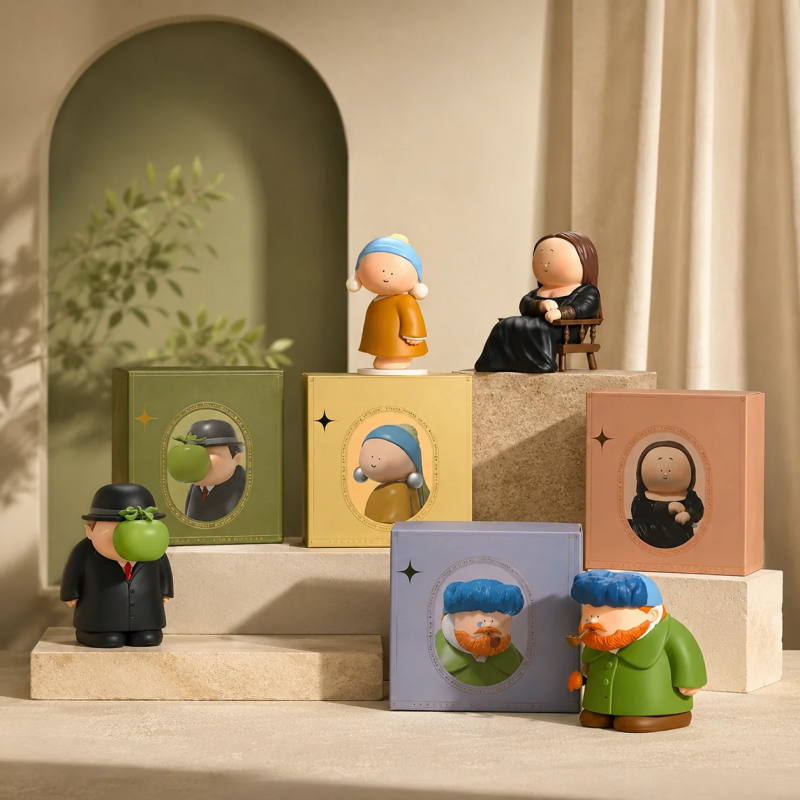Figuras artísticas coleccionables en caja sorpresa tipo blind box