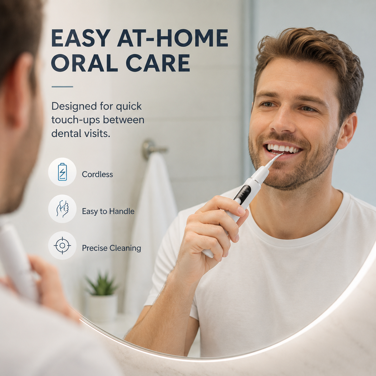 Limpiador dental ultrasónico portátil y kit eliminador de sarro