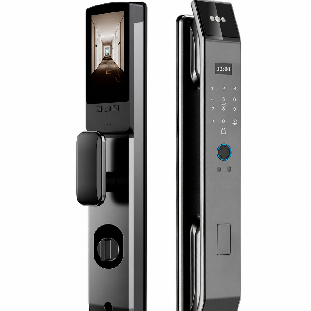 ⏳¡50% DE DESCUENTO!⏰Cerradura Inteligente para Puerta con Huella, Reconocimiento Facial, Vena Palmar y Control Remoto🏠🛡️