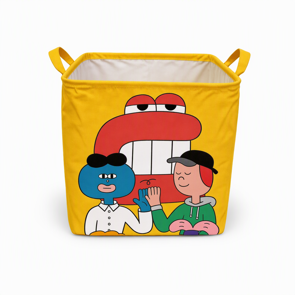 Cesta Organizadora Plegable con Dibujos Animados para Maletero y Hogar