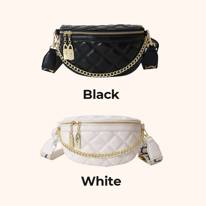 Bolso de Cintura a Cuadros con Estilo y Elegancia