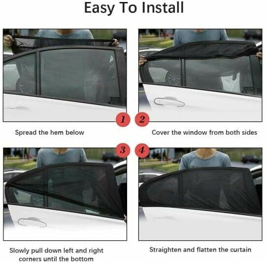 Mosquitera Universal Para Coches 2 Piezas