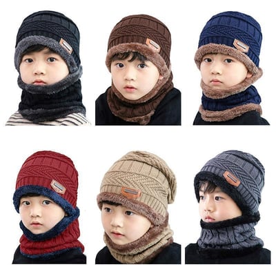 Cálido set de gorro y bufanda de 2 piezas