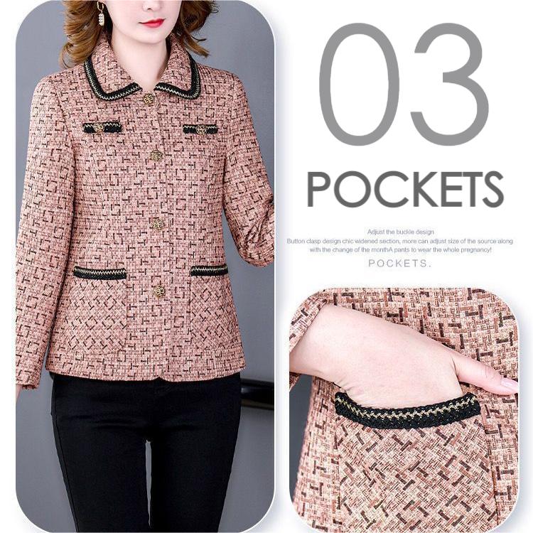 Chaqueta Vintage de Botones Elegantes para Mujeres-Perfecto Regalo