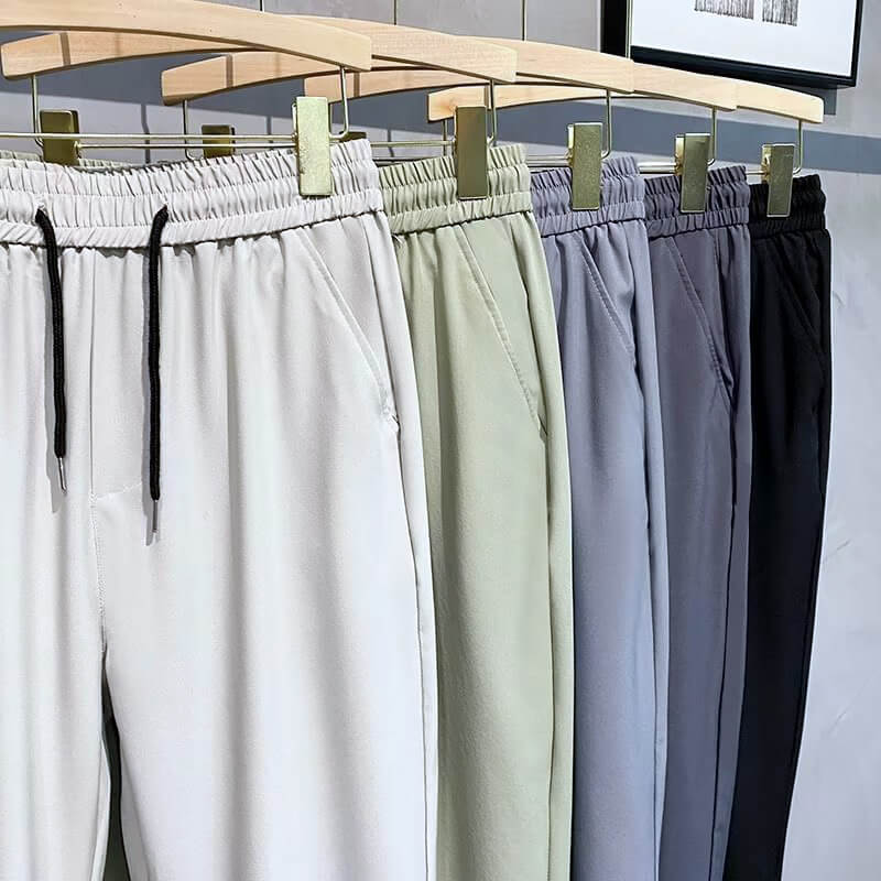 Pantalones Rectos Sueltos y Transpirables de Verano