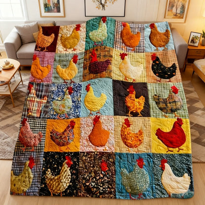 ⏳🔥¡50 % DE DESCUENTO POR TIEMPO LIMITADO! ⏰ 🎁🎄 🐔 Manta de Franela Vintage con Estampado de Gallina