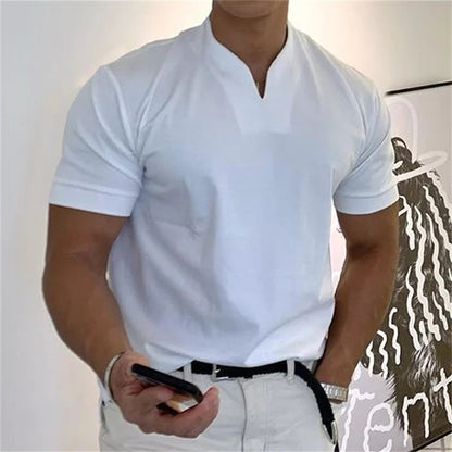 ⏰ ¡Ahora con 50% de descuento! 💎 Camiseta de fitness de manga corta para caballeros y hombres de negocios