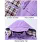 Chaqueta Impermeable para Mujer a Cuadros