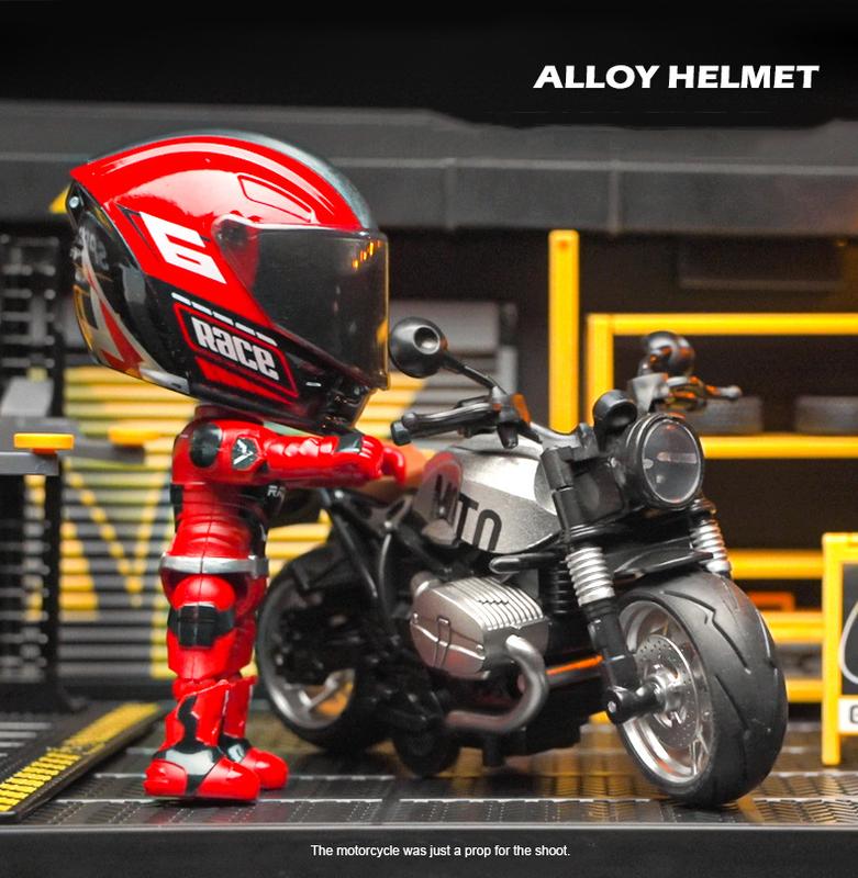 🤖💨 From Rider to Helmet — The Coolest Transforming Motorcycle Model Ever!